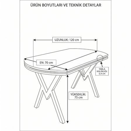 Nova Serisi Modern Yemek Masası Takımı - 4 Kişilik Salon & Mutfak Seti - Renk Seçenekli