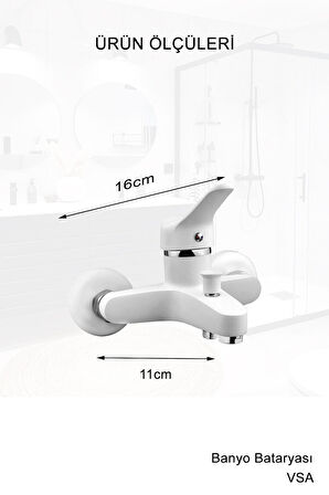 Beyaz Robot Yağmurlama Duş Seti Banyo Mutfak Lavabo Bataryası Pirinç Musluk Seti