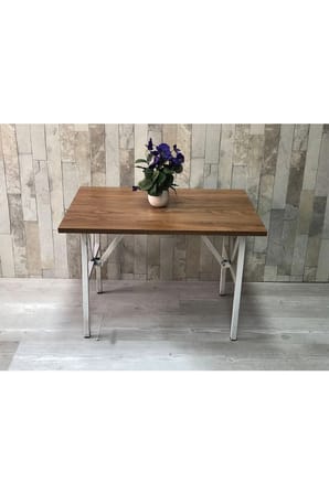 Beyaz Orta Sehpa 70x50 Cm, Oturma Grubu,koltuk Takımı, Çayseti, Bahçe, Balkon,ofis