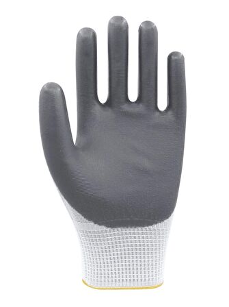 Beybi Polyester-Nitril İş Eldiveni PN72 No: 10 GRİ - 12 Çift