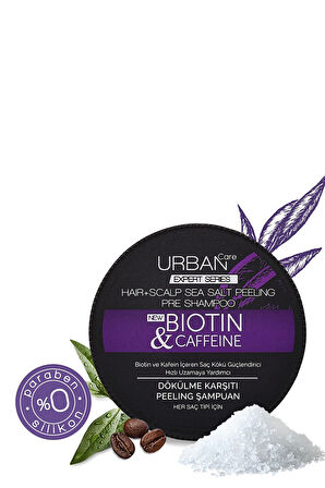 Urban Care Expert Biotin Ve Kafein Dökülme Karşıtı Arındırıcı Peeling Şampuan-vegan-200 ml *4 adet