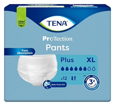 TENA 6 DAMLA KÜLOT PROTECTİON PANTS XLARGE 12 Lİ *4 PAKET