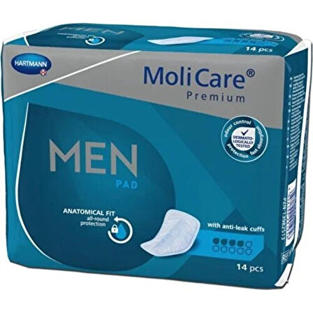 HARTMANN MOLİCARE PREMİUM MEN PAD 4 DAMLA ERKEK MESANE PEDİ 14 LÜ*3 ADET