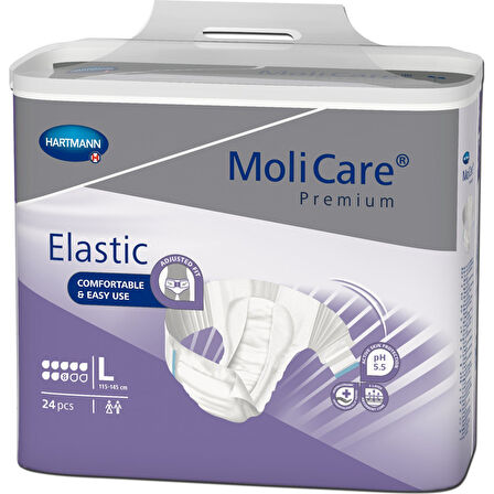 MOLİCARE 8 DAMLA 3220 GR EMİŞ KAPASİTELİ BELBANTLI HASTA BEZİ LARGE 24 ADET
