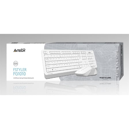A4 Tech Fg1010 2.4G Beyaz Q Fn-Mm Klv+Optik Mouse