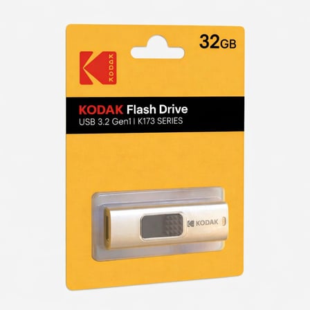 Kodak 32GB 3.2 Gen1 Elmas Desen Görünümlü Tak-Çalıştır USB Bellek