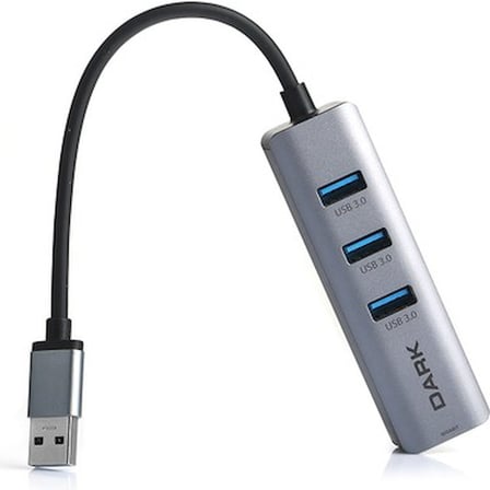 RJ45 Gigabit Ethernet ve 3xUSB 3.0 Hub Çoklayıcı Adaptör