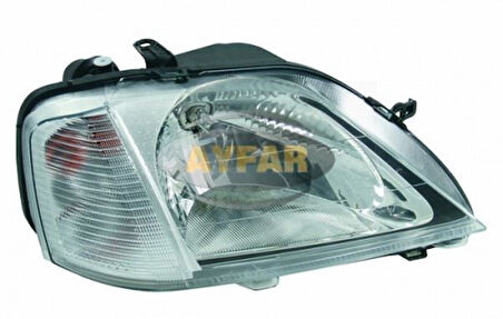 Dacia Logan 2004-2012 Sağ Far Tek Optik Manuel Ayarlı