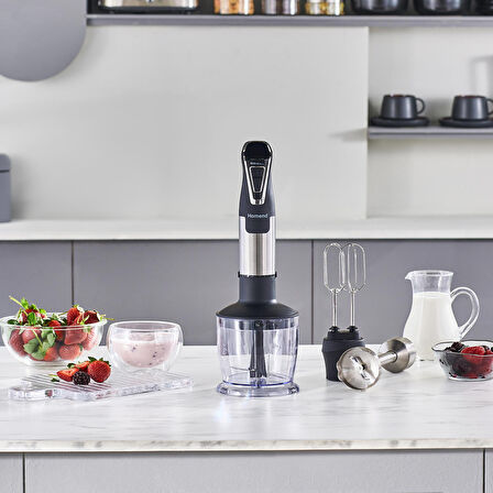 Homend Handmaid 1965h Inox, Çelik Bıçaklı Blender Set