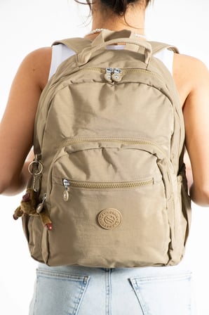 Unisex Suya Dayanıklı Krinkıl Kumaş Çok Gözlü Büyük Boy Laptop Okul Ve Sırt Çantası SRG
