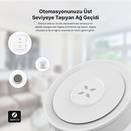 Akıllı Ev Ethernet Ağ Geçidi Mobil App Kontrollü Köprü Cihazı Tuya Uyumlu Gateway Hub X7965