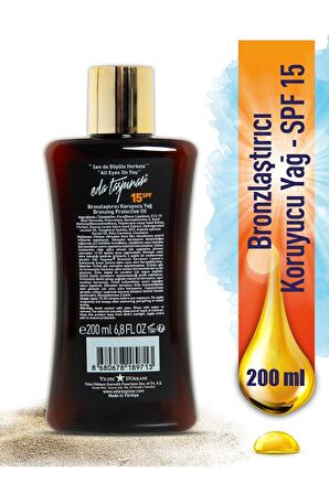 Eda Taşpınar Bronzlaştırıcı Koruyucu Yağ Spf 15 - 200 ML