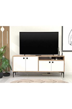 1548 Artemis 139 Cm Tv Ünitesi Sepet-Beyaz