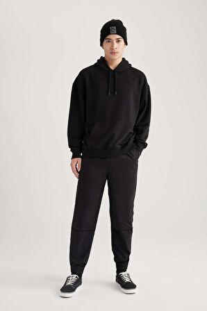 DeFacto Regular Jogger Düz Paça Gabardin Pantolon B7493AX24SPBK81