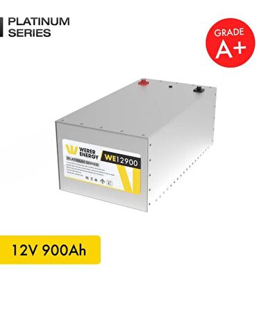 12V 900Ah LiFePO4 Platinum Series Bluetooth'lu Lityum Demir Fosfat Akü 