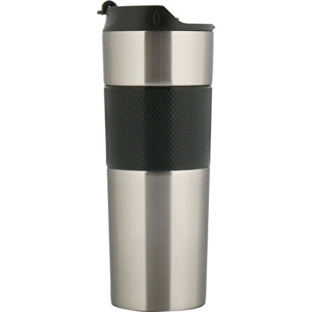 French Press Paslanmaz Çelik Termos (500 ml) - Gümüş