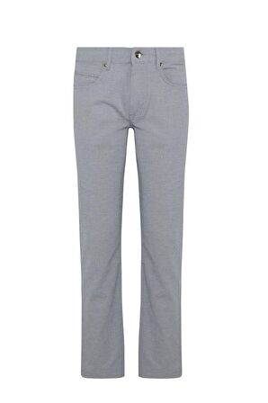 Lacivert Desenli Regular Pantolon | 34