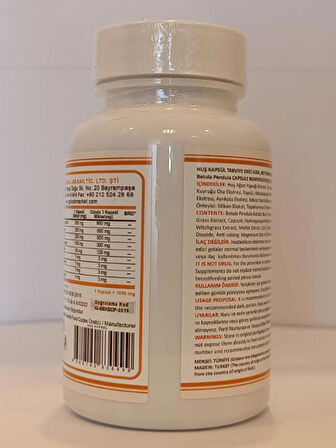Huş Kapsül (BETULA PENDULA CAPSULE) 60 Adet