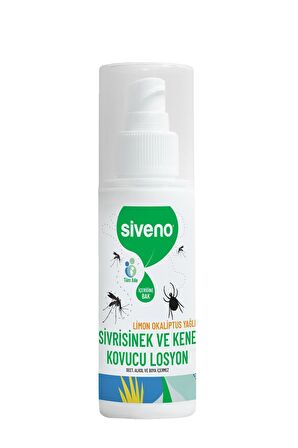 Siveno Sivrisinek ve Kene Kovucu Sprey Losyon Bitkisel Tüm Vücut İçin Aile Boy 100 ml