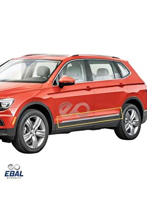 VW Tiguan Krom Yan Kapı Çıtası 4 Prç 2016 Üzeri (7 KOLTUKLU)