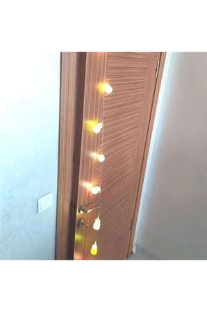 Ananas Renkli LED Işık Zinciri 10lu | Parti, Oda, Kapı ve Yılbaşı Ağacı Dekoratif Aydınlatma