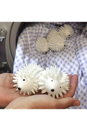2'Li Kirpi Model Tüy Toplayıcı Kırışık Önleyici Çamaşır Kurutma Topu