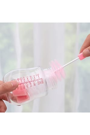 7 Parça Biberon Temizleme Fırça Seti Bebek Biberon ve Emzik Temizlik Aparatları- (Mavi)