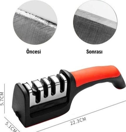 BakGelAl 4 Aşamalı Kaymaz Taban Hızlı Bıçak Makas Bileme Aracı, Bıçak Bileme Aracı, Mutfak Bıçak Bileyici, 4 Aşamalı Bıçak Bileme, Profesyonel Bıçak Bileme Aleti, Kesici Alet Bileme