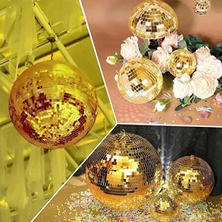 BakGelAl 1 Metre Uzunluğunda Gold Renk Aynalı Mozaik Taşlı Dekor Bandı 4 cm x 1 mt