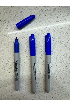 Markör Fine İnce uç Mavi Renk (3 ADET)