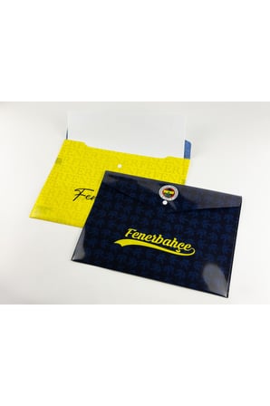 Fenerbahçe Resmi Lisanslı Çıt Çıt Dosya Öğrenci ve Ofis İçin Belge Saklama Klasörü