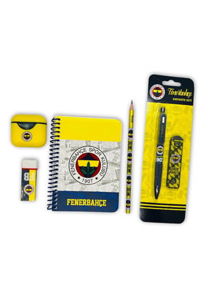 Fenerbahçe Lisanslı 6 Parça Kırtasiye Seti, Fenerbahçeli FB Taraftar Okul ve Öğrenci Seti