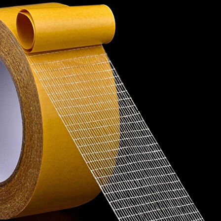 BakGelAl Fiber Örgülü Güçlendirilmiş Çift Taraflı Bant 5cm x 10 mt