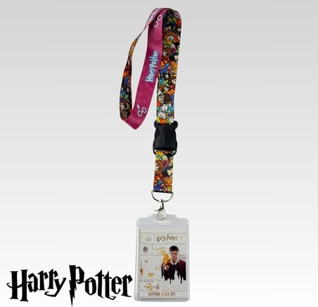 BAK GEL AL Harry Potter Chibi Karakterler Lisanslı Boyun Askı İpi, Hogwarts Lanyard Seti,