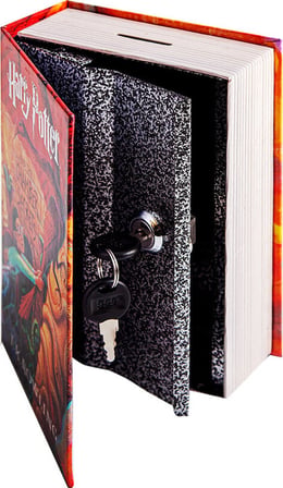 BakGelAl LİSANSLI Harry Potter Kitap Şeklinde Gizli Kasa & Kumbara ,Koleksiyonluk, Anahtarlı, Dekoratif Saklama Kutusu – 7 Farklı Kapak Seçeneği