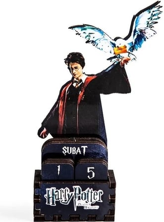 BakGelAl LİSANSLI Harry Potter Lisanslı Dekoratif Masaüstü Sonsuz Ahşap Biblo Takvim Çeşitleri – Koleksiyonluk Hediyelik Ürün