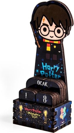 BakGelAl LİSANSLI Harry Potter Lisanslı Dekoratif Masaüstü Sonsuz Ahşap Biblo Takvim Çeşitleri – Koleksiyonluk Hediyelik Ürün