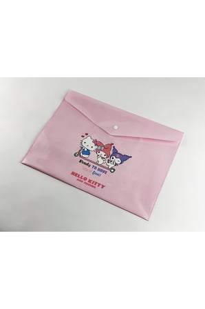 Hello Kitty Kuromi Lisanslı A4 Çıt Çıtlı Evrak Dosyası Okul Alışverişi, Kırtasiye Çıt Çıt Dosyalık