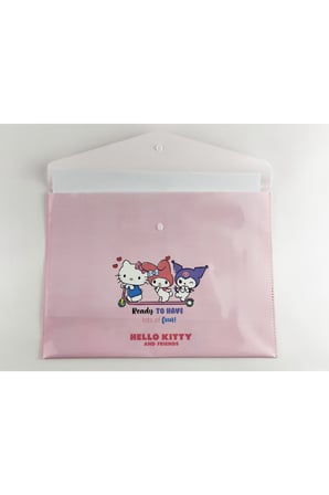 Hello Kitty Kuromi Lisanslı A4 Çıt Çıtlı Evrak Dosyası Okul Alışverişi, Kırtasiye Çıt Çıt Dosyalık