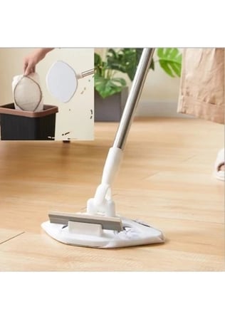 Bakgelal 360° Dönebilen Çekçekli ve Silici Başlıklı Pratik Mop | Uzatılabilir Saplı, Çok Amaçlı Islak Mendil Uyumlu Zemin ve Cam Temizlik Seti