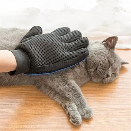 BakGelAl Evcil Hayvan Tüy Toplama ve Masaj Eldiveni,  Kedi ve Köpekler İçin Özel Tarama Eldiveni (Mavi)