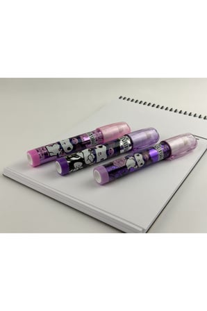 Bak Gel Al Orijinal Sanrio Kuromi Lisanslı Kapaklı Tüp Silgi, Mor Ve Pembe Tasarım, Okula Hazırlık, Okula Dönüş