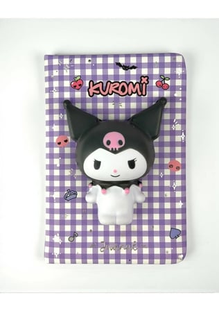 BakGelAl Lisanslı 3D Squishy Figürlü Günlük Defter – Hello Kitty, Kuromi, My Melody Karakterli Yumuşak Kapaklı Sevimli Not Defteri (1 Adet)