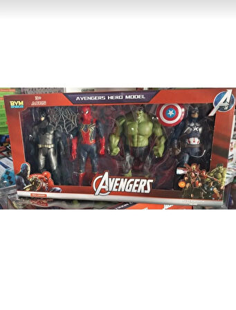 4'lü Avengers Kahramanlar Oyun Seti