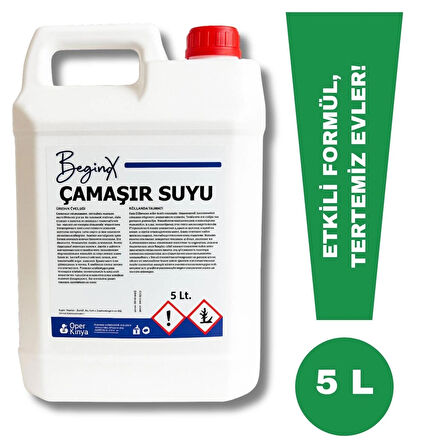 Çamaşır Suyu 5 Litre – Maksimum Hijyen, Beyazlık ve Ferahlık (4’lü Avantaj Paket)