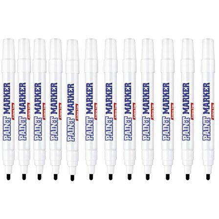 Bigpoint Paint Marker Kalem 2-4,9 mm Siyah - Black 12'li Set