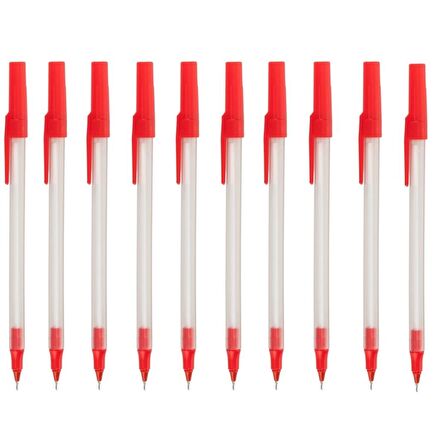 Bigpoint Tükenmez Kalem Office 1.0mm Kırmızı 10'lu Set
