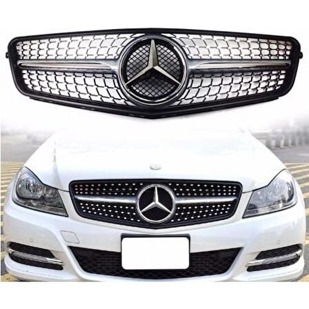 Mercedes W204 Diamond Amg Ön Panjur Izgara Seti 2007 -2012