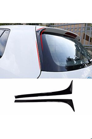 Volkswagen Golf 7 Spoiler Kenar Çıtası Parlak Siyah