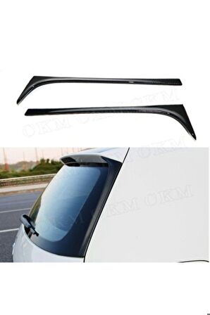 Volkswagen Golf 7 Spoiler Kenar Çıtası Parlak Siyah